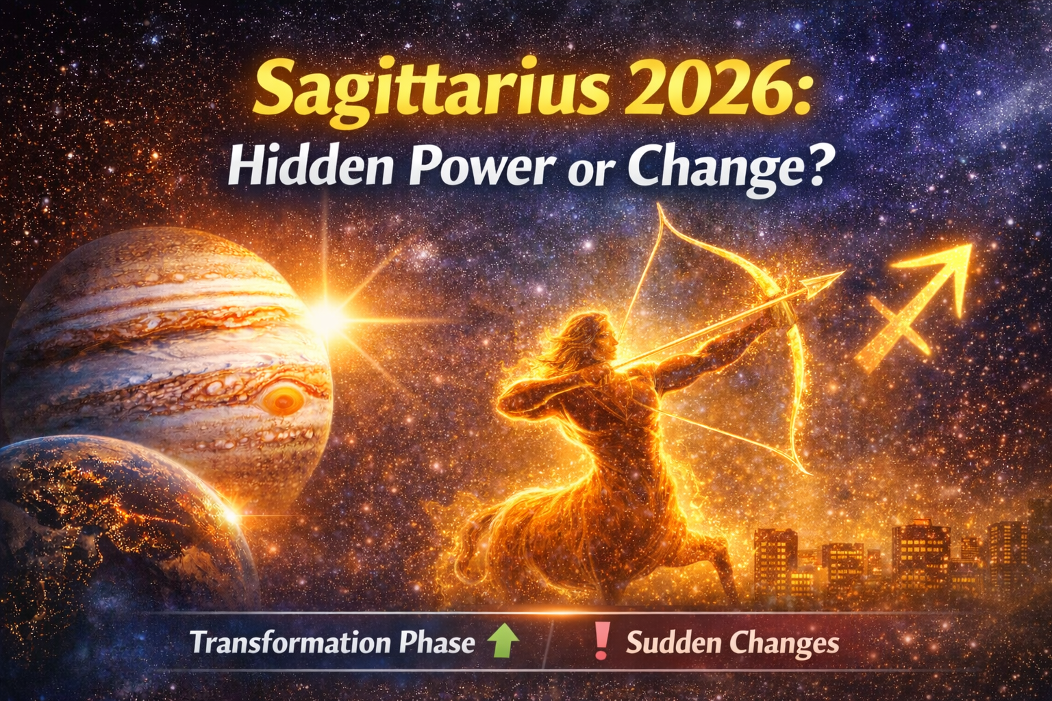Jupiter Transit 2026 for Sagittarius – Hidden Power or Sudden Change?