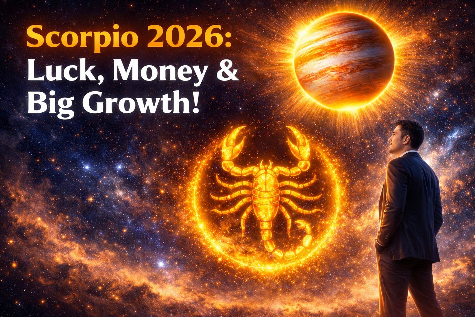 Jupiter Transit 2026 for Scorpio – Luck, Money & Growth