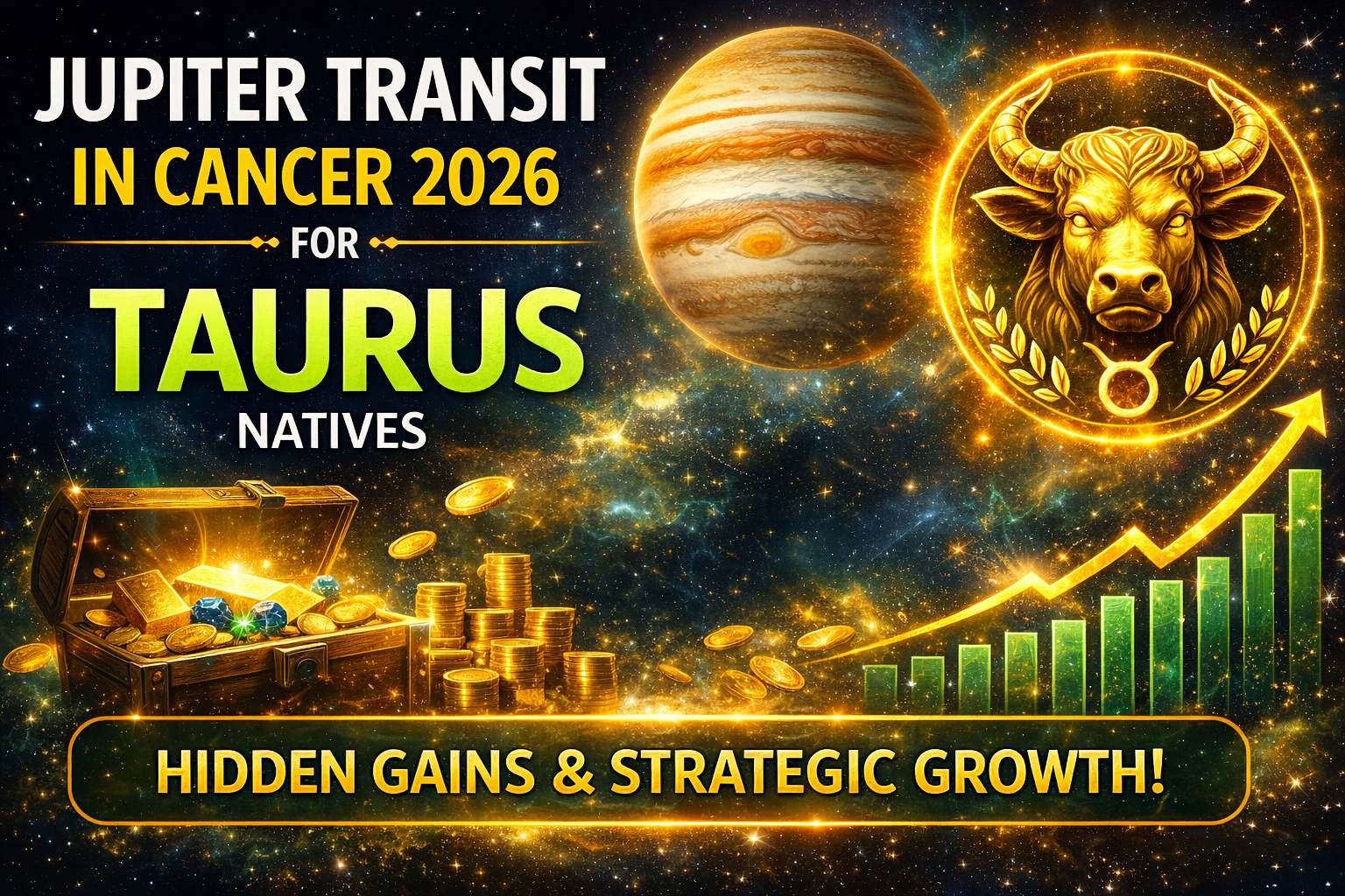 Jupiter Transit 2026 for Taurus – Hidden Gains & Growth